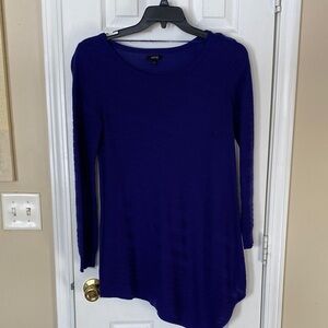 Apt. 9 Women's Deep Blue Tunic Long Sleeve Top